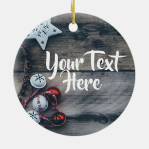 Décoration En Céramique Noël personnalisé d'ornement rustique