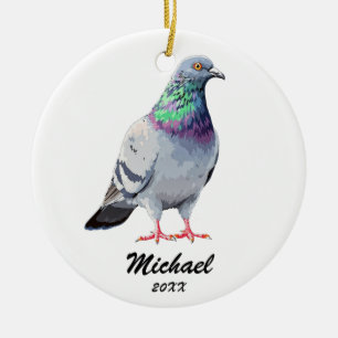 Décoration En Céramique Noël Pigeon moderne Personnalisé
