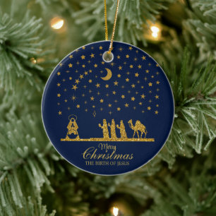 Décoration En Céramique Noël religieux, Naissance de Jésus, Trois Roi