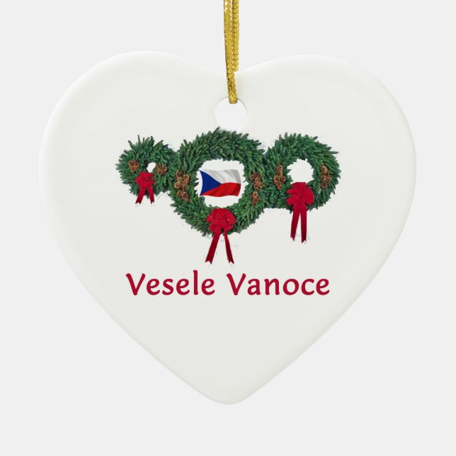 Décoration En Céramique Noël tchèque 2 (Devant)