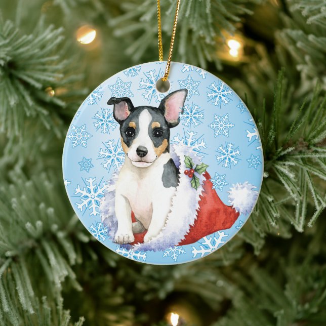 Décoration En Céramique Noël Teddy Roosevelt Terrier (Arbre)