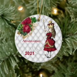 Décoration En Céramique Noël vintage Red Queen Alice