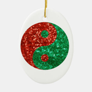 Décoration En Céramique noël yin yang