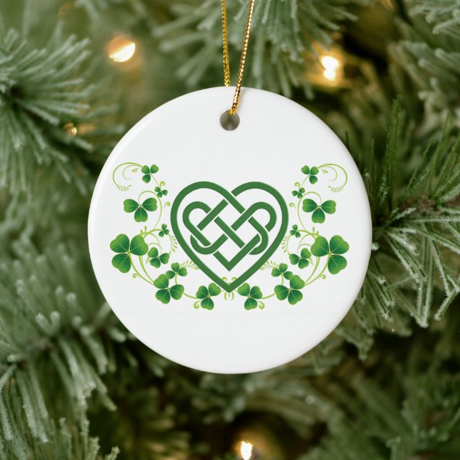 Décoration En Céramique noeud d'amour celte irlandais (Arbre)