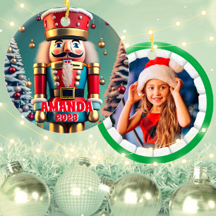Décoration En Céramique Noisette Noël Personnalisé Enfants Photo