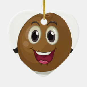 Décoration En Céramique Noix de coco