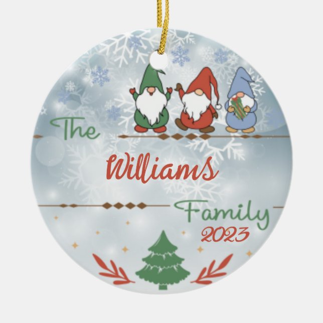 Décoration En Céramique Nome de Noël (Devant)