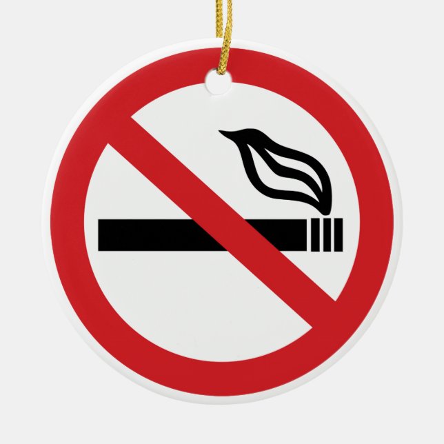 Décoration En Céramique Non Tabac anti-tabagisme (Devant)