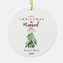 Notre 1er Noël Marié Mistletoe