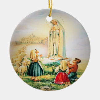 Décoration En Céramique Notre-Dame de Fatima 1917