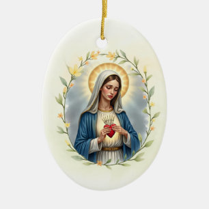 Décoration En Céramique Notre-Dame des Douleurs que la Paix et les Bénédic