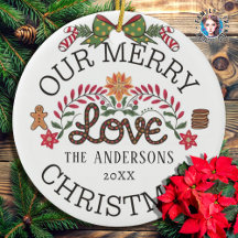 Notre Joyeux Amour Noël Famille personnalisée