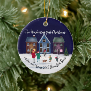Décoration En Céramique notre premier Noël dans notre nouvelle rue de mai