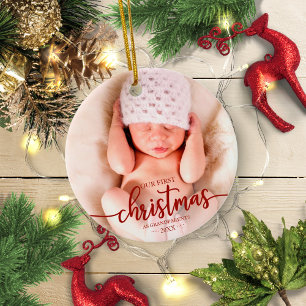 Décoration En Céramique Notre Premier Noël En Tant Que Grands-parents Phot