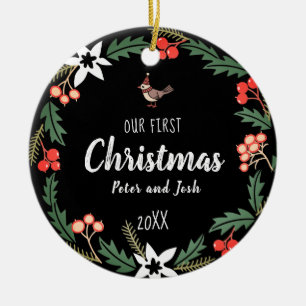 Décoration En Céramique Notre premier Noël non sexiste