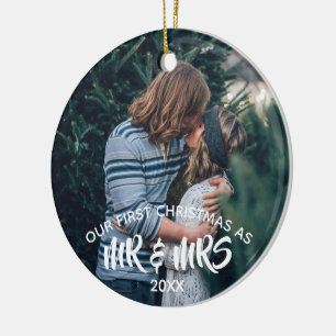 Décoration En Céramique Notre premier Noël personnalisé