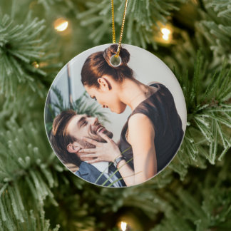 Décoration En Céramique Notre premier Noël | Photo personnalisée