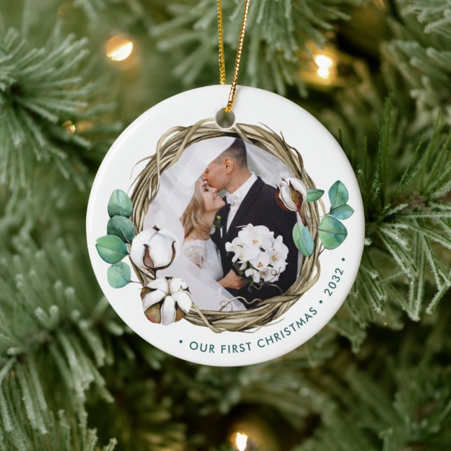 Décoration En Céramique Notre premier Noël | Wreath d'hiver (Arbre)