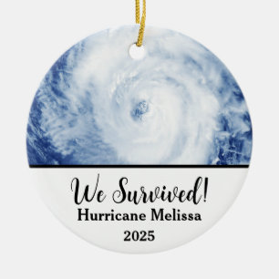 Décoration En Céramique Nous avons survécu à l'ouragan Melissa 2025