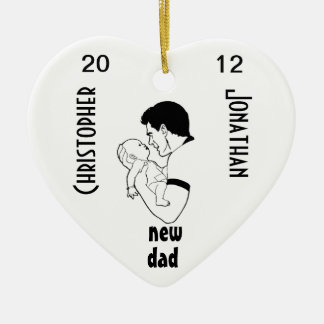 Décoration En Céramique Nouveau papa - personnalisable