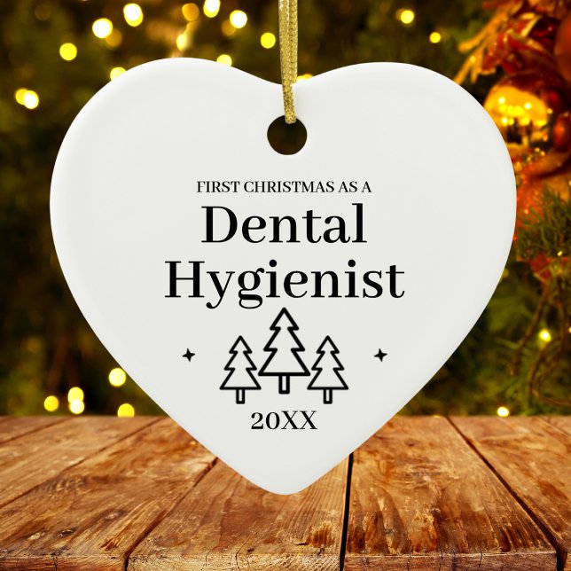 Décoration En Céramique Nouveau travail pour dentiste Noël (Dental Hygienist New Job Christmas Ceramic Ornament
)