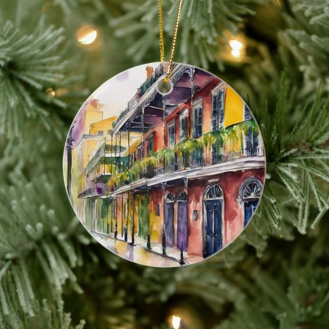 Décoration En Céramique Nouvelle-Orléans, rue Bourbon (Arbre)