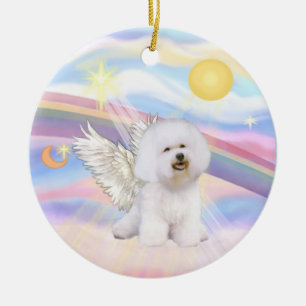 Décoration En Céramique Nuages - Ange Bichon Frise