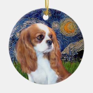 Décoration En Céramique Nuit étoilée - Blenheim Cavalier Puppy