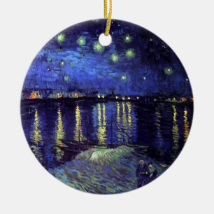 Décoration En Céramique Nuit étoilée sur le Rhône par Van Gogh