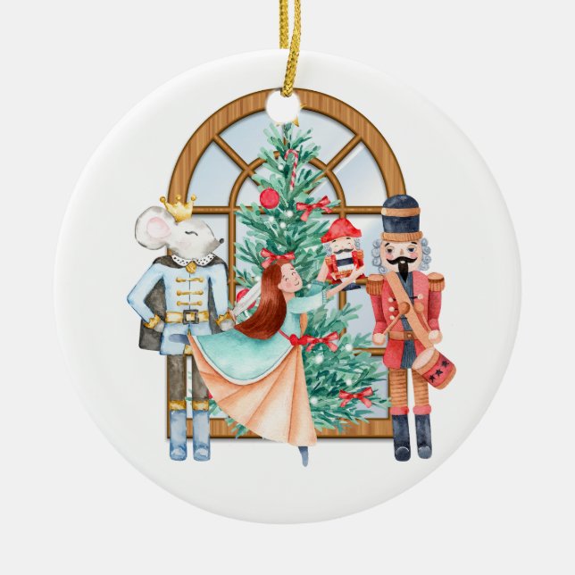 Décoration En Céramique Nutcracker Ballerina Mouse King Personnalisé (Devant)