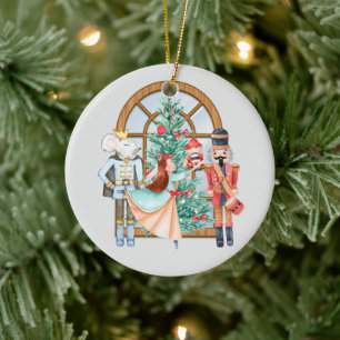 Décoration En Céramique Nutcracker Ballerina Souris King Noël