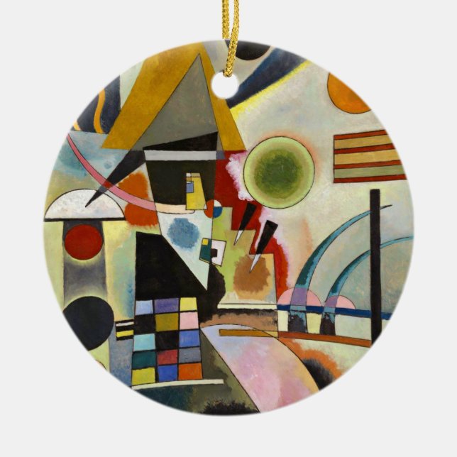 Décoration En Céramique Oeuvre Abstraite de Kandinsky (Devant)