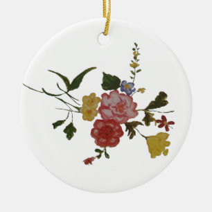 Décoration En Céramique Oeuvre florale Fleur japonaise
