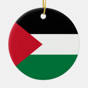 Décoration En Céramique officiellement le drapeau de l'État de Palestine