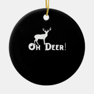 Décoration En Céramique Oh Cerf Style Graphique Propre