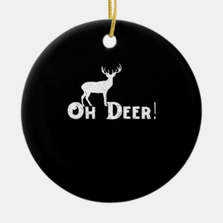 Décoration En Céramique Oh Deer Clean Graphic Style