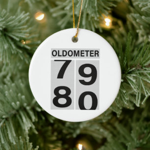 Décoration En Céramique Oldomètre 80e anniversaire