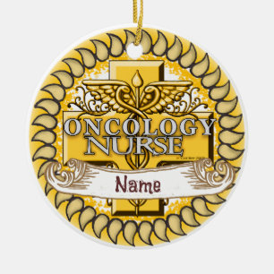 Décoration En Céramique Oncologie Infirmière Caduceus