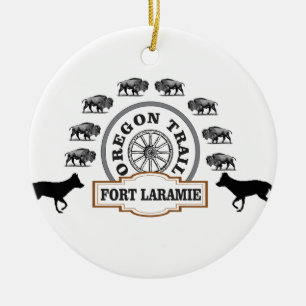 Décoration En Céramique or de Laramie de fort