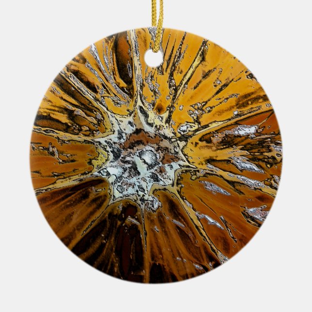 DÉCORATION EN CÉRAMIQUE ORANGES (Devant)