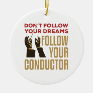 Décoration En Céramique Orchestre Conducteur Funny Suivez votre chef