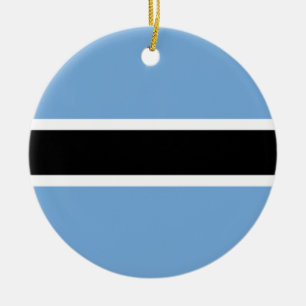 Décoration En Céramique Organisation du drapeau du Botswana