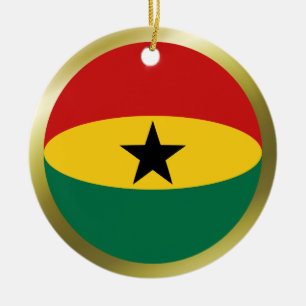 Décoration En Céramique Organisation du drapeau du Ghana