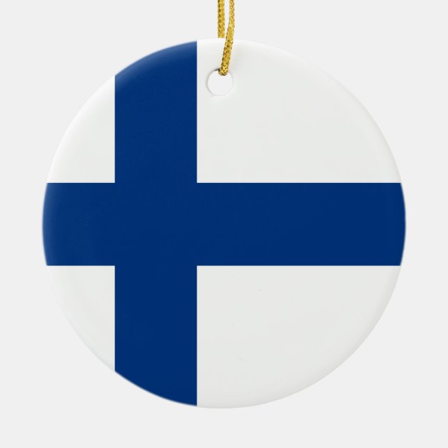 Décoration En Céramique Organisation du drapeau finlandais (Devant)