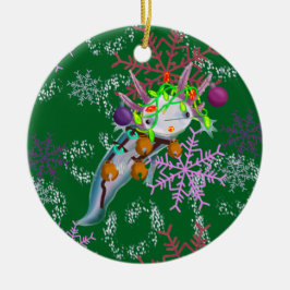 Décoration En Céramique Ornament with axolotl