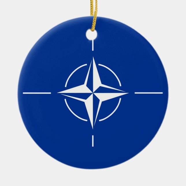 Décoration En Céramique OTAN Atlantic Treaty Organization Allia (Devant)