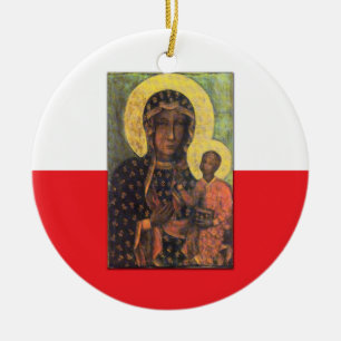 Décoration En Céramique Our Lady of Czestochowa