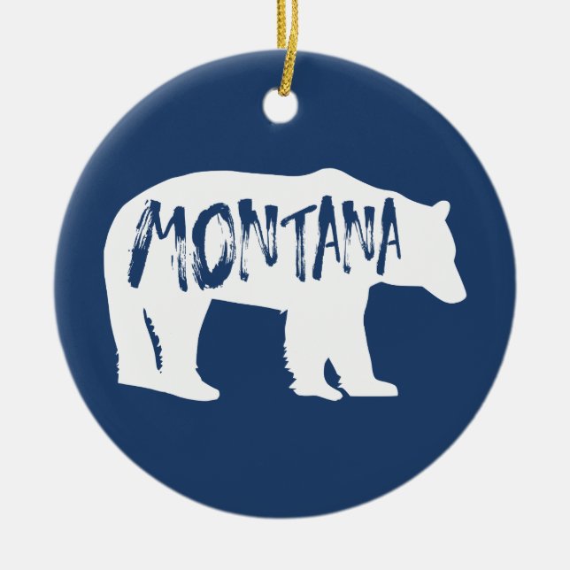 Décoration En Céramique Ours du Montana (Devant)