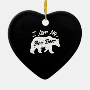 Décoration En Céramique Ours polaire   I Love Maman My Boo Bear