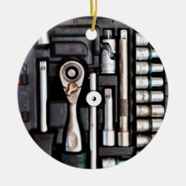 Décoration En Céramique Outils Handyman Boîte à outils